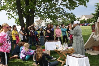 Nurse Jo teaches about medical procedures